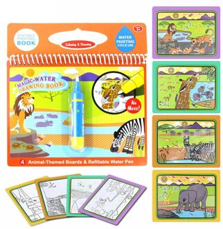 Kinderen Kindje Water Schilderij Kan Worden Gebruikt Herhaaldelijk Graffiti Deze Magische Graffiti Kleurrijke Water Fotoalbum Zak wild dieren