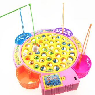 Kinderen Klassieke Vissen Speelgoed Set Elektrische Roterende Muziek Vissen Set Baby Puzzel Speelgoed Elektrische Roterende Vissen Game Als