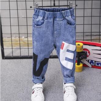 Kinderen Lente En Herfst Jeans Casual Mode, Jongens Mode Jeans 2-6Years 4T