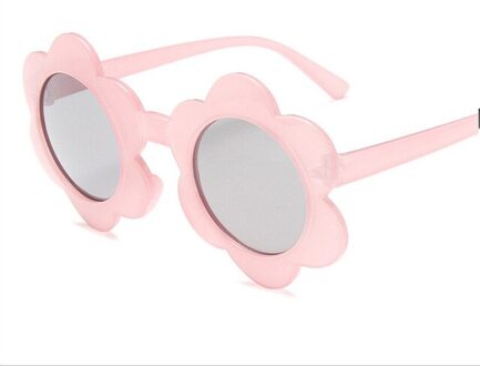 Kinderen Leuke Zonnebril Anti-Uv Zonnebloem-Vormige Zonnebril Outdoor Strand Roze