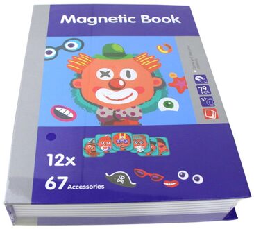 Kinderen Magic Boek Puzzel 3D Jigsaw Magnetische Stickers Creatief Educatief Speelgoed Voor Kinderen Brain Training Spel Character