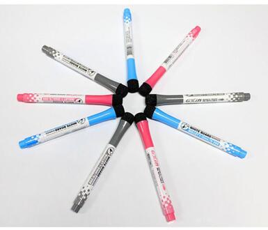 Kinderen Magnetische Veeg Marker Pen Niet Giftig Draagbare Leuke Whiteboard Pen Met Gum Kantoor Schoolbenodigdheden R20 rood