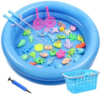Kinderen Magnetische Vissen Speelgoed Plezier Veilig Opblaasbare Peuter Water Speelgoed Vissen Speelgoed Set Pak Ouder-kind Interactieve speelgoed