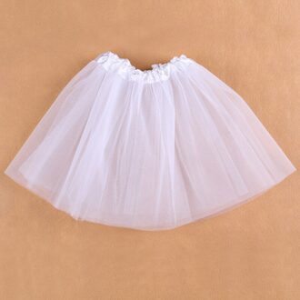 Kinderen Meisje Drie Gelaagde Ballet Dans Tutu Rok Klassieke Effen Kleur Mini Geplooide Rokken Elastische Party Petticoat Kawaii