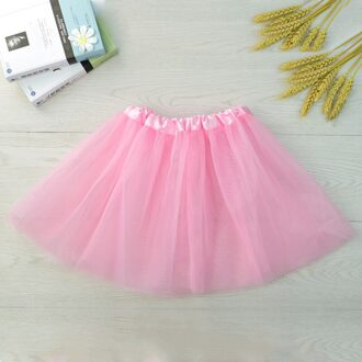 Kinderen Meisje Drie Gelaagde Ballet Dans Tutu Rok Klassieke Effen Kleur Mini Geplooide Rokken Elastische Party Petticoat Kawaii