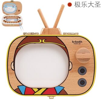 Kinderen Melktanden Anniversary Box Meisje Vervangen Tanden Collectebus Houten Melktanden Doos Jongen Tv Save Anniversary Chinese Adhesive papier Bliss Story