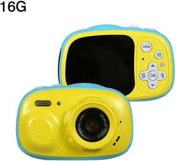 Kinderen Mini Camera HD Screen Chargable Camera Waterdichte Camera 2 Inch Scherm Kinderen Voor Kid Spel Studie Camera 16G geel
