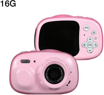 Kinderen Mini Camera HD Screen Chargable Camera Waterdichte Camera 2 Inch Scherm Kinderen Voor Kid Spel Studie Camera 16G roze