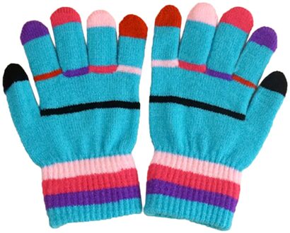Kinderen Mooie Winter Warm Handschoenen Wanten Vrouwen Winter Gebreide Winter Handschoenen Outdoor Touchscreen Handschoenen Sport Volledige Vinger BU