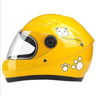 Kinderen Motocross Ful Helm Motorfiets Kids Helmen Downhill Motorbike Kids/Volwassenen Moto Veiligheid Hoofddeksel Fiets Helmen geel