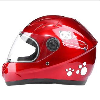 Kinderen Motocross Ful Helm Motorfiets Kids Helmen Downhill Motorbike Kids/Volwassenen Moto Veiligheid Hoofddeksel Fiets Helmen rood