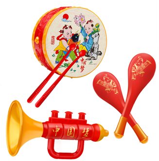 Kinderen Muziekinstrumenten Drum Set Leeftijd 1-3 Baby Peuter Ound Muzikale Fidget Speelgoed Leren Onderwijs Percussion Musical Speelgoed