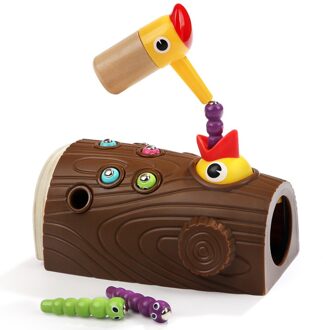 Kinderen Onderwijs Speelgoed De Vogels Vangen Wormen Magnetische Speelgoed Grappig Voeden Bugs Te Specht Game Houten Speelgoed Cadeau Voor Kinderen