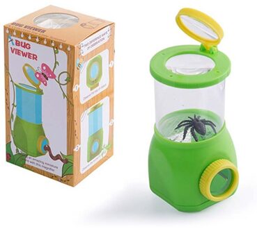 Kinderen Outdoor Flip Deksel Twee-weg Vergrootglas Insect Observatie Cup