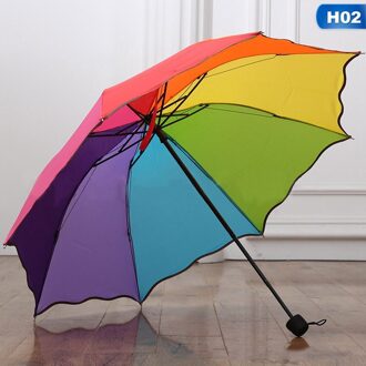 Kinderen Paraplu Kleurrijke Parasol Regenboog Vouwen Kinderen Paraplu Kids Regen Bescherming Chuva Paraguas Parapluie
