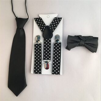 Kinderen Peuter Stippen Patroon Banden Jarretelle Y-Back Verstelbare Stropdas Bowtie Wedding Party HHtr0005a08