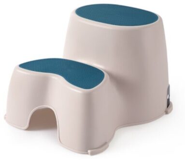 Kinderen plastic kruk wastafel poef baby klein bankje trappen anti-slip stap ladder kindje krukje Blauw