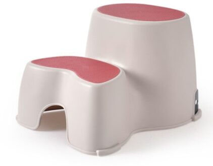 Kinderen plastic kruk wastafel poef baby klein bankje trappen anti-slip stap ladder kindje krukje Roze