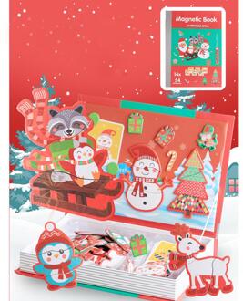 Kinderen Plezier Magnetische Puzzel Cartoon Magneet Puzzel Game voor Hersenen Ontwikkeling Festival voor Halloween Kinderen Speelgoed Happy Christmas