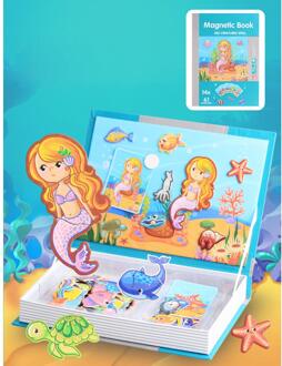 Kinderen Plezier Magnetische Puzzel Cartoon Magneet Puzzel Game voor Hersenen Ontwikkeling Festival voor Halloween Kinderen Speelgoed Underwater World