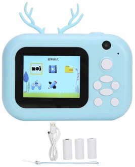 Kinderen Print Camera Kinderen Digitale Camera 2.4 Inch Ips Scherm Hd 1080P Kinderen Camera Instant Thermische Printer Camera