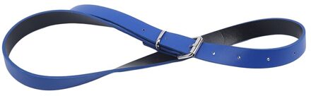 Kinderen Pu Lederen Riemen Candy Kids Jongens Meisjes Riem Kind Tailleband Classic Kleur Leisure Taille Band blauw