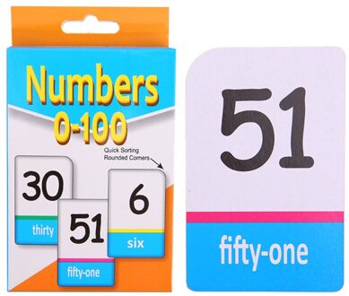 Kinderen Puzzel Nummer 123 Onderwijs Card Wiskunde Basisschool Abc Card Groep Engels Geletterdheid Kaart 51 cards nummer