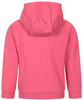 Kinderen Regenboog Hart Volledige Ritssluiting Hoodie (Donker Roze) - maat