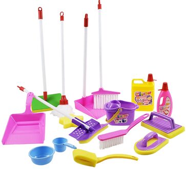Kinderen Reiniging En Hygiëne Speelgoed Set Simulatie Schoonmaken Trolley Voor Kids Schoonmaakproducten Speelgoed Verjaardagscadeautjes