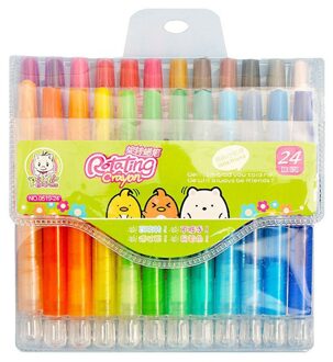Kinderen Roterende Kleurpotloden Cartoon 18 Kleuren 12 Kleuren 24 Kleuren Olie Pastel Schilderen Pen Kleurpotloden Voor Kinderen