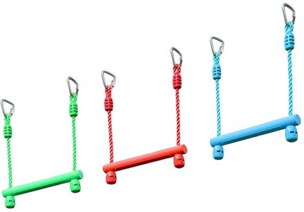 Kinderen Schommel Indoor En Outdoor Schommel Ringen Swing Stick-3Pcs Blauw, Rood En Groen Pak