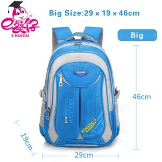 Kinderen Schooltassen Voor Meisjes Jongens Nylon School Rugzakken Kids Rugzak Reistas Mochilas Infantil Bolsa Escolar lucht blauw groot size