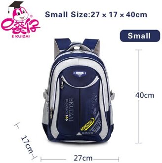 Kinderen Schooltassen Voor Meisjes Jongens Nylon School Rugzakken Kids Rugzak Reistas Mochilas Infantil Bolsa Escolar marine blauw kleine maat
