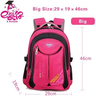 Kinderen Schooltassen Voor Meisjes Jongens Nylon School Rugzakken Kids Rugzak Reistas Mochilas Infantil Bolsa Escolar roos rood groot size
