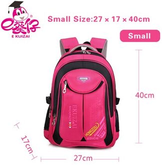 Kinderen Schooltassen Voor Meisjes Jongens Nylon School Rugzakken Kids Rugzak Reistas Mochilas Infantil Bolsa Escolar roos rood kleine maat