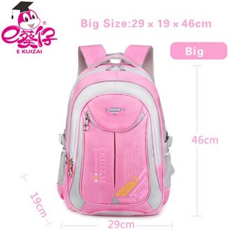 Kinderen Schooltassen Voor Meisjes Jongens Nylon School Rugzakken Kids Rugzak Reistas Mochilas Infantil Bolsa Escolar roze groot size
