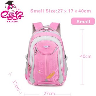 Kinderen Schooltassen Voor Meisjes Jongens Nylon School Rugzakken Kids Rugzak Reistas Mochilas Infantil Bolsa Escolar roze kleine maat