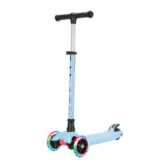 Kinderen Scooter Driewieler Met Verlichting Snelheid Leeuw blauw