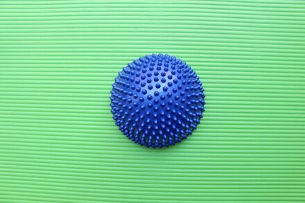 Kinderen Sensorische Integratie Training Bal Semi-Cirkelvormige Massage Mat Kid Balans Fitness Yoga Bal Training Tactiele Durian Bal Blauw