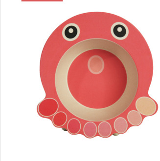 Kinderen servies driedimensionale cartoon dier babyvoeding kom kindje plaat milieu leren eten kom plaat Octopus