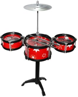 Kinderen Simulatie Jazz Drum Kit Speelgoed Muziekinstrument Percussie Speelgoed Rood