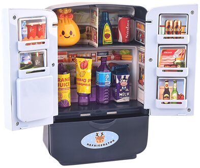 Kinderen Simulatie Koelkast Pretend Rollenspel Speelgoed Mini Keuken Speelgoed Kinderen Koelkast Pretend Play Speelgoed Voor Meisjes Verpleegkundige Oyuncak Blauw