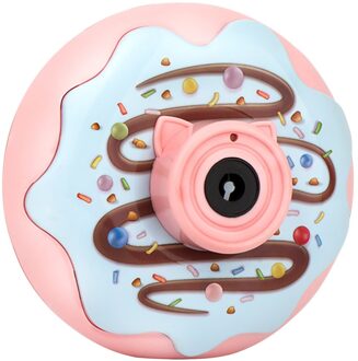 Kinderen Speelgoed Lichte Muziek Donut Bubble Camera Een-Knop Automatische Zeep Bubble Generator Hobby Verjaardag Speelgoed Voor Kinderen