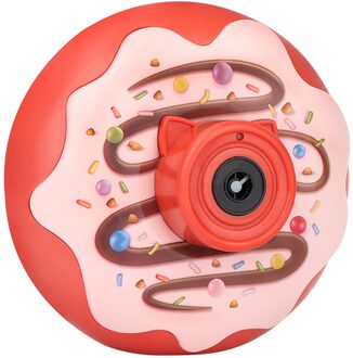 Kinderen Speelgoed Lichte Muziek Donut Bubble Camera Een-Knop Automatische Zeep Bubble Generator Hobby Verjaardag Speelgoed Voor Kinderen