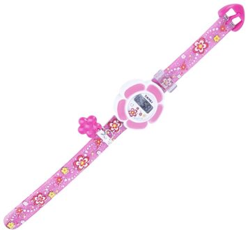 Kinderen Student Horloge Bloem Patroon Horloge Casual Mooie Kleurrijke Kinderen Jongens Meisjes Elektronische Quartz Horloge