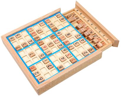 Kinderen Sudoku Schaken Beuken Internationale Checkers Vouwen Spel Tafel Speelgoed Leren & Onderwijs Puzzel Speelgoed Blauw
