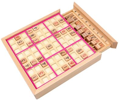Kinderen Sudoku Schaken Beuken Internationale Checkers Vouwen Spel Tafel Speelgoed Leren & Onderwijs Puzzel Speelgoed Roze