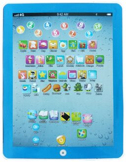 Kinderen Tablet Ipad Lezen Machine Kinderen Kerst Cadeau Voor Onderwijs Educatief Speelgoed Voor Meisjes Jongens Blauw