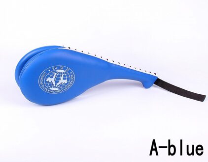 Kinderen Taekwondo Karate Focus Pad Pu Rebound Super Strakke Shi Spons Dubbele Kick Pad Doel Multifunctionele Training Doel 1 Pcs A-blauw