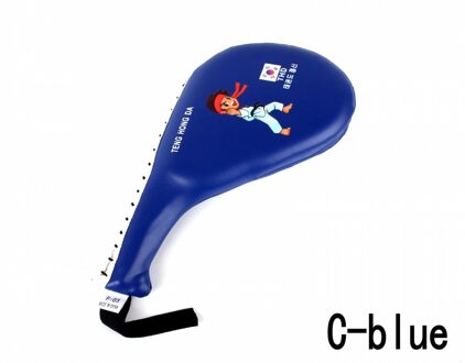 Kinderen Taekwondo Karate Focus Pad Pu Rebound Super Strakke Shi Spons Dubbele Kick Pad Doel Multifunctionele Training Doel 1 Pcs C-blauw